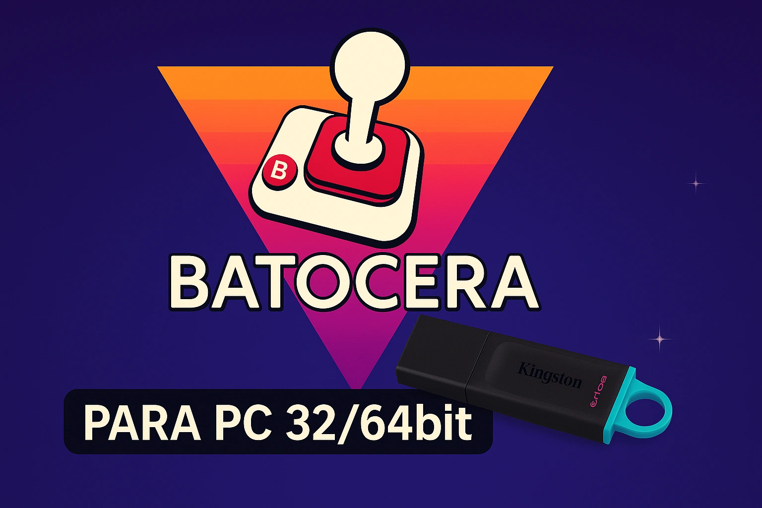 Pendrive + Batocera 32/64bit